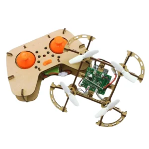 xyq 2 wooden assembly diy toy drone quadcopter aircraft with remote